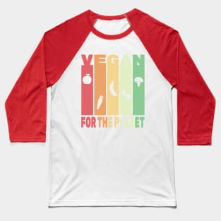 Vegan For the Planet Baseball T-Shirt